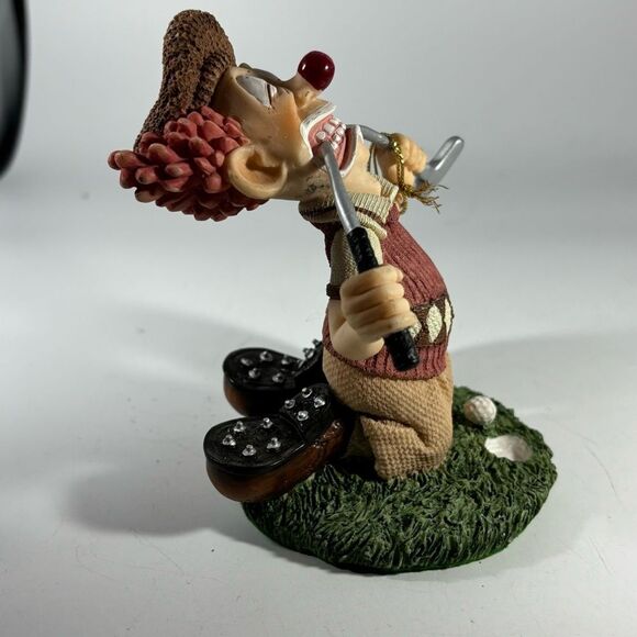 Vintage Slapstix Bye Bye Birdie Golfer Clown Figurine 4 ⅝” Tall 1997 Cast Art‎ - Picture 4 of 5